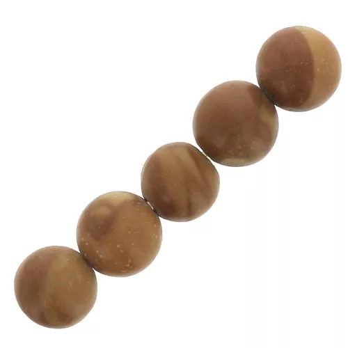 4mm Round gemstone beads - Wood Jasper x20