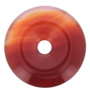 30mm Donuts gemstone - Cornaline x1|raw }}