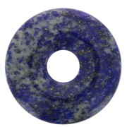 30mm Donuts gemstone - Lapis lazuli x1|raw }}