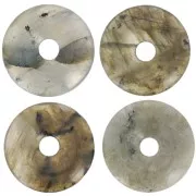 30mm Donuts gemstone - Labradorite x1