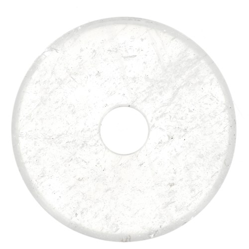 30mm Donuts gemstone - Crystal Quartz x1