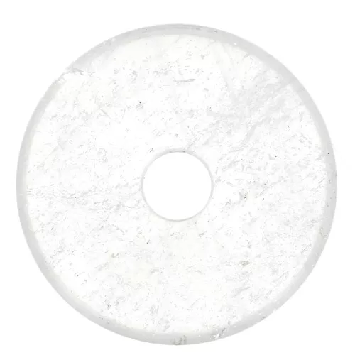 30mm Donuts gemstone - Crystal Quartz x1
