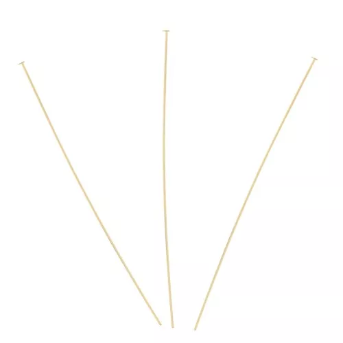 44x0.35mm Gold-Filled Head Pins x10