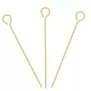 21.5x0.45mm Gold filled Eye pins x10