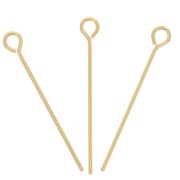 22x0.6mm Gold filled Eye pins x10