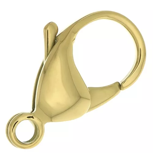 20mm 316L Stainless Steel Lobster Clasp - Gold Tone x1