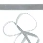 Velvet ribbon 9mm Light Grey x1m