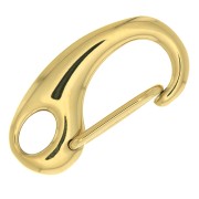 21 mm Safety Lobster Clasp - 316L Stainless Steel, Gold-Plated x1