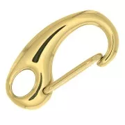 21 mm Safety Lobster Clasp - 316L Stainless Steel, Gold-Plated x1