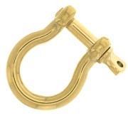 27.5x24mm 304 Stainless Steel shackle Clasp - Gold Tone x1|raw }}