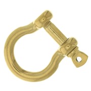 31.5x29mm 304 Stainless Steel shackle Clasp - Gold Tone x1|raw }}