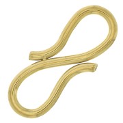 17x7mm 316L Stainless Steel Crochet Clasp - Gold Tone x1|raw }}