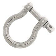 27.5x24mm 304 Stainless Steel shackle Clasp x1