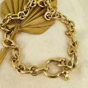 31.5x29mm 304 Stainless Steel shackle Clasp x1