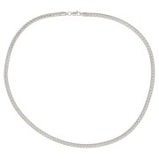 304 Stainless Steel 4mm English mesh choker x45cm|raw }}