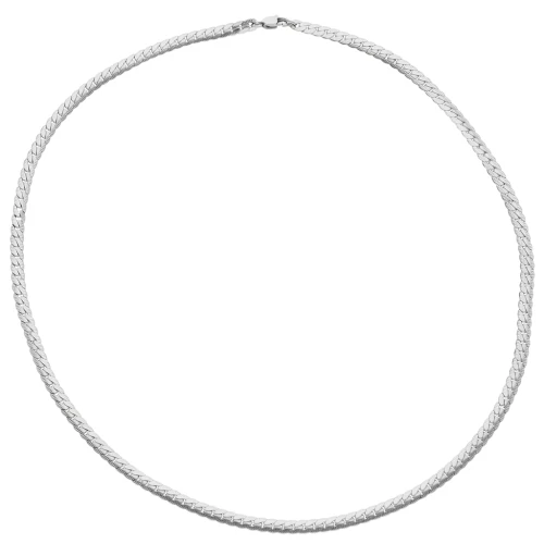 304 Stainless Steel 4mm English mesh choker x45cm