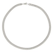 304 Stainless Steel 6mm English mesh choker x45cm|raw }}