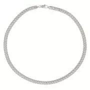 304 Stainless Steel 6mm English mesh choker x45cm