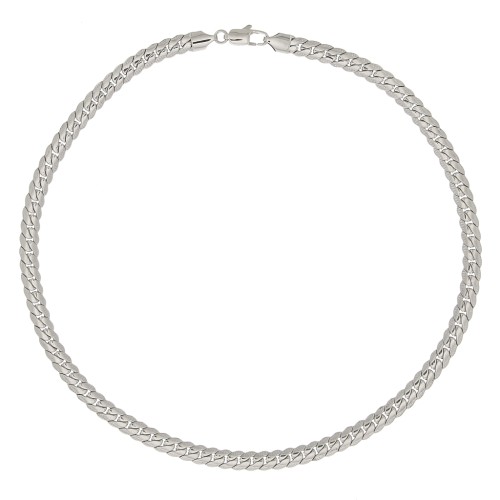 304 Stainless Steel 6mm English mesh choker x45cm