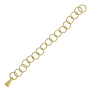 55mm 316L Stainless Steel Extension chain - cable - Gold plated x1|raw }}