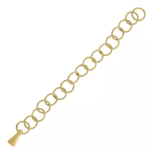 55mm 316L Stainless Steel Extension chain - cable - Gold plated x1