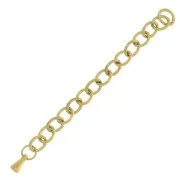 55mm 316L Stainless Steel Extension chain - cable - Gold plated x1