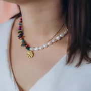 55mm 316L Stainless Steel Extension chain - Rombo - Gold plated x1