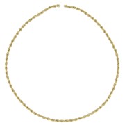 3.8mm 304 Stainless Steel Rope Mesh Chain - Gold Tone x50cm