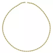 3.8mm 304 Stainless Steel Rope Mesh Chain - Gold Tone x50cm