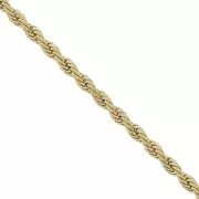 3.8mm 304 Stainless Steel Rope Mesh Chain - Gold Tone x50cm