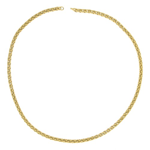 4.5mm 304 Stainless Steel Palmier Mesh Chain - Gold Tone x50cm