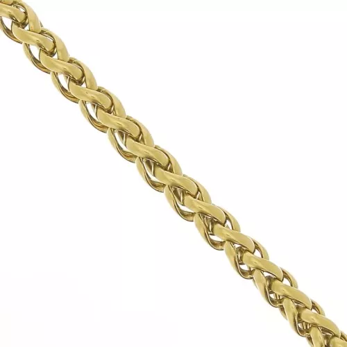 7.8mm 304 Stainless Steel Palmier Mesh Chain - Gold Tone x50cm