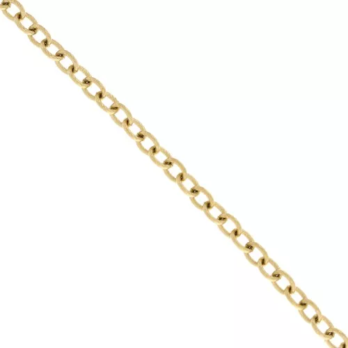 6mm 316L Stainless Steel cable Mesh Chain - Gold Tone x50cm