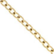 6mm 316L Stainless Steel cable Mesh Chain - Gold Tone x50cm