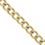 15mm 316L Stainless Steel Curb Mesh Chain - Gold Tone x50cm|raw }}