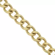 15mm 316L Stainless Steel Curb Mesh Chain - Gold Tone x50cm