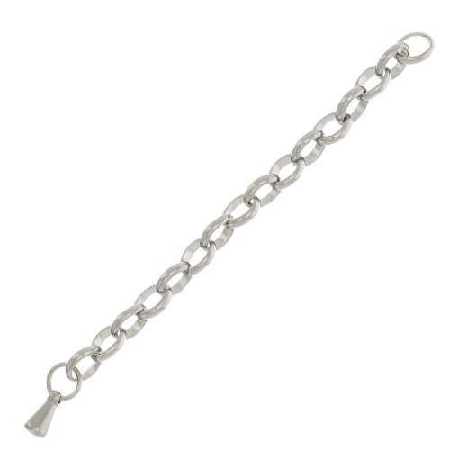 55mm 316L Stainless Steel Extension Belcher chain x1