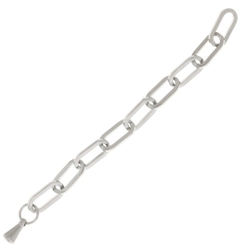 55mm 316L Stainless Steel Extension chain - Rectangular x1