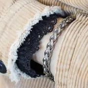 7.8mm 304 Stainless Steel Palmier Mesh Chain x50cm