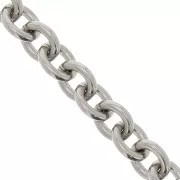 11.9mm 316L Stainless Steel cable Mesh Chain x50cm