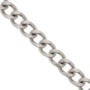 Curb chain 15 mm in stainless steel 316L x50cm