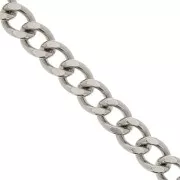 Curb chain 15 mm in stainless steel 316L x50cm