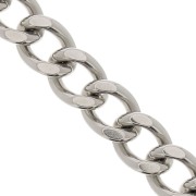 Curb chain 15 mm in stainless steel 316L x50cm