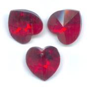 PureCrystal 6228 Hearts Siam AB 10,3x10mm x6