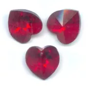PureCrystal 6228 Hearts Siam AB 10,3x10mm x6
