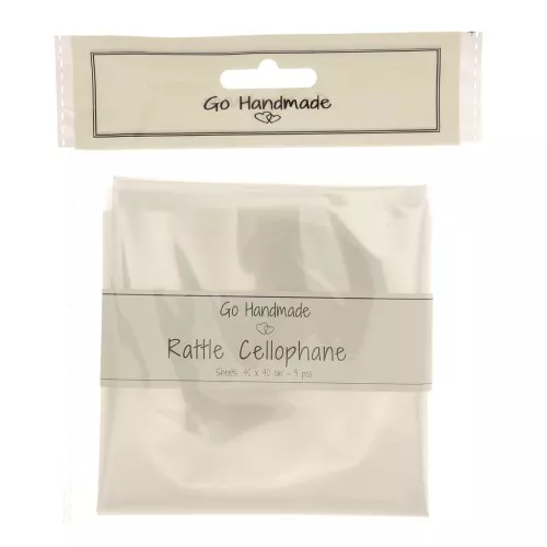 40x40cm Rattle Cellophane sheets for conservation x3