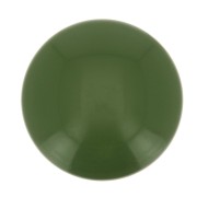 14mm Opaque resin cabochon - Olive x1