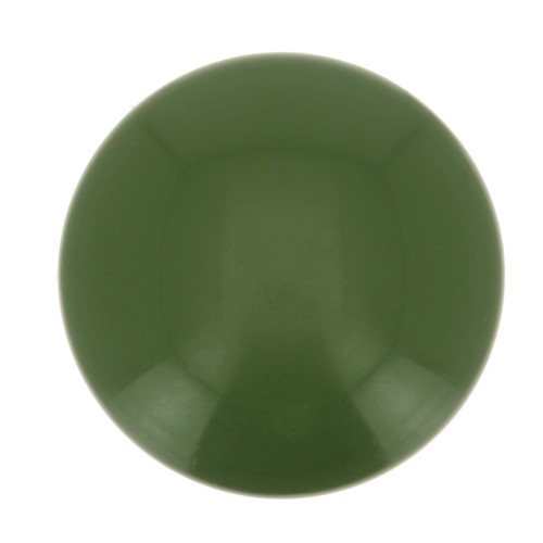 14mm Opaque resin cabochon - Olive x1