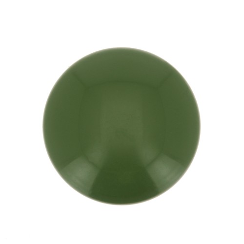 12mm Opaque resin cabochon - Olive x1