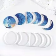 25x11cm Silicone mould - resin moon phases x1